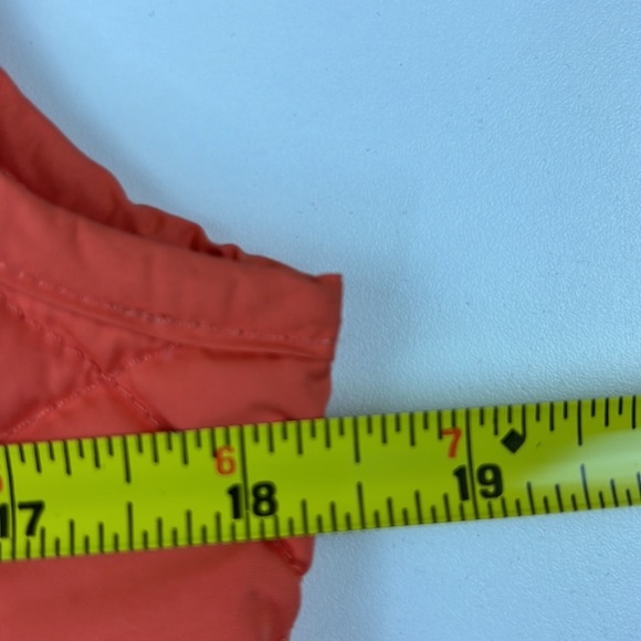 Eddie Bauer  Full Zip Orange Puffer Vest - Picture 4 of 6